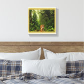 Tiger in der Dschungel-Leinwand Leinwanddruck (Insitu (Schlafzimmer))