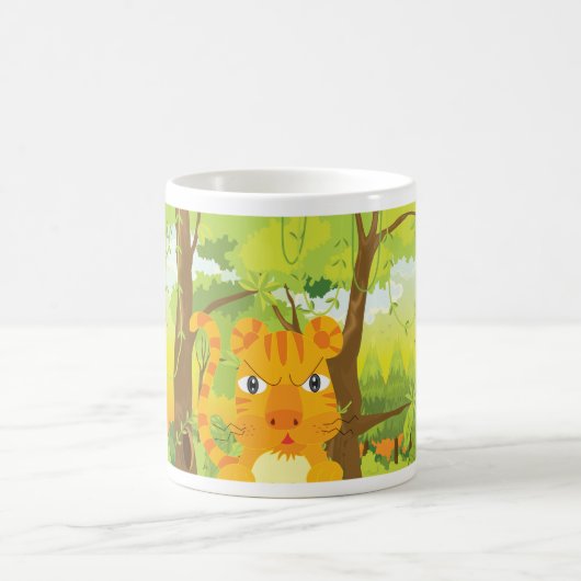Tiger in der Dschungel-Tasse Kaffeetasse (Mittel)