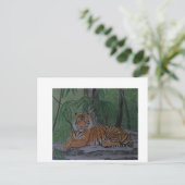 Tiger in der Erholung Postkarte (Stehend Vorderseite)