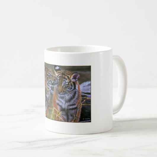TIGER IN DER LIEBE KAFFEETASSE (VorderseiteRechts)