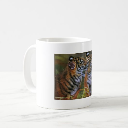 TIGER IN DER LIEBE KAFFEETASSE (Vorderseite Links)
