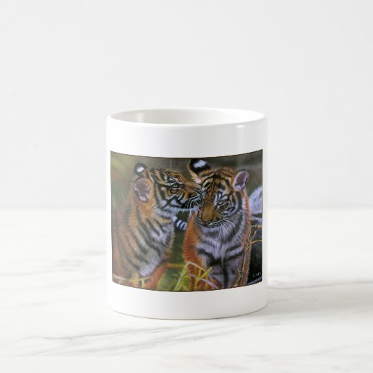 TIGER IN DER LIEBE KAFFEETASSE (Mittel)