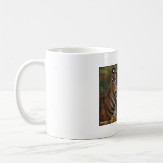 TIGER IN DER LIEBE KAFFEETASSE (Links)