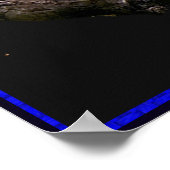 Tiger in der Nachtposter Poster (Ecke)