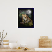 Tiger in der Nachtposter Poster (Küche)