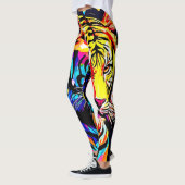 Tiger in einem Blumentraum Leggings (Links)