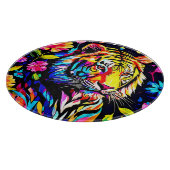 Tiger in einem Blumentraum Schneidebrett (Ecke)