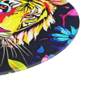 Tiger in einem Blumentraum Schneidebrett (Ecke)