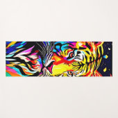 Tiger in einem Blumentraum Yogamatte (Vorderseite (Horizontal))