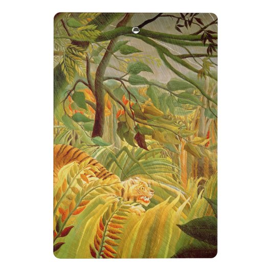 Tiger in einem tropischen Sturm 1891 Mini Klemmbrett (Rückseite)