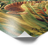 Tiger in einem tropischen Sturm | Henri Rousseau | Fotodruck (Ecke)