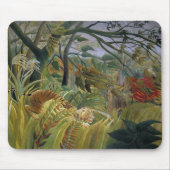 Tiger in einem tropischen Sturm Henri Rousseau Mousepad (Vorne)