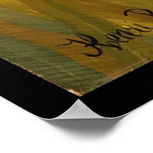 Tiger in einem tropischen Sturm - Henri Rousseau Poster (Ecke)