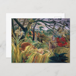 Tiger in einem tropischen Sturm | Henri Rousseau | Postkarte