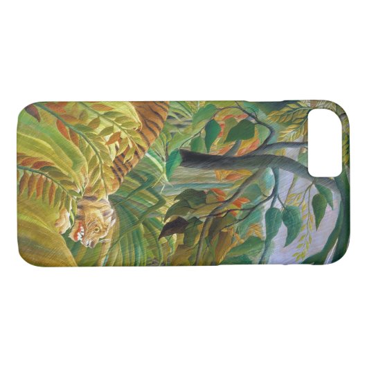 Tiger in einem tropischen Sturm, Rousseau Case-Mate iPhone Hülle (Rückseite (Horizontal))