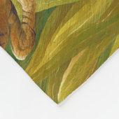 Tiger in einem tropischen Sturm, Rousseau Fleecedecke (Ecke)
