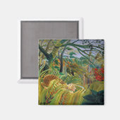 Tiger in einem tropischen Sturm, Rousseau Magnet (Vorderseite/Rückseite)