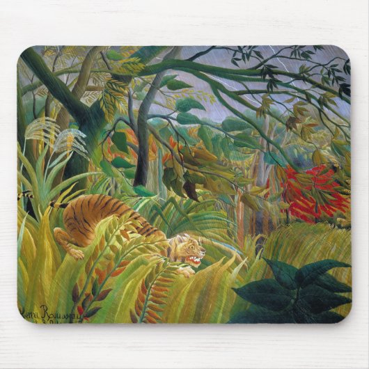 Tiger in einem tropischen Sturm, Rousseau Mousepad (Vorne)