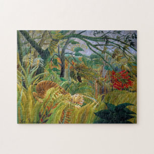 Tiger in einem tropischen Sturm, Rousseau Puzzle