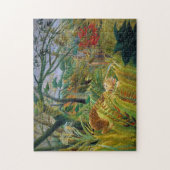 Tiger in einem tropischen Sturm, Rousseau Puzzle (Vertikal)