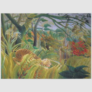 Tiger in einem tropischen Sturm, Rousseau Seidenpapier