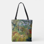 Tiger in einem tropischen Sturm, Rousseau Tasche (Rückseite)