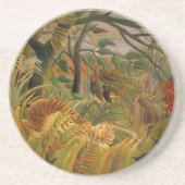 Tiger in einem tropischen Sturm von Henri Rousseau Getränkeuntersetzer (Vorne)