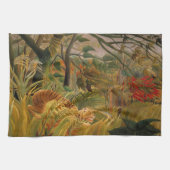 Tiger in einem tropischen Sturm von Henri Rousseau Handtuch (Horizontal)