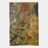 Tiger in einem tropischen Sturm von Henri Rousseau Handtuch (Vertikal)