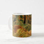 Tiger in einem tropischen Sturm von Henri Rousseau Kaffeetasse (Vorderseite Links)