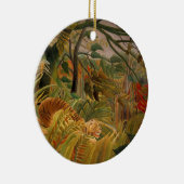 Tiger in einem tropischen Sturm von Henri Rousseau Keramikornament (Rechts)