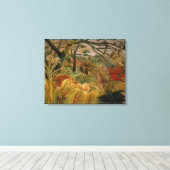 Tiger in einem tropischen Sturm von Henri Rousseau Leinwanddruck (Insitu (Holzboden))
