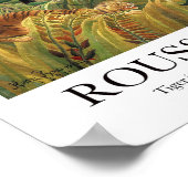 Tiger in einem tropischen Sturm von Henri Rousseau Poster (Ecke)