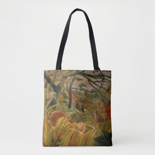 Tiger in einem tropischen Sturm von Henri Rousseau Tasche (Vorderseite)