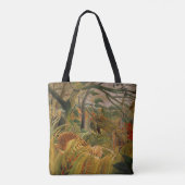 Tiger in einem tropischen Sturm von Henri Rousseau Tasche (Rückseite)
