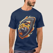 Tiger in fire ring T-Shirt (Vorderseite)