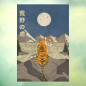 Tiger in freier Wildbahn Fensteraufkleber (Blatt 3)