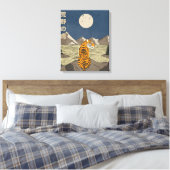 Tiger in freier Wildbahn Leinwanddruck (Insitu (Schlafzimmer))