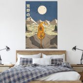 Tiger in freier Wildbahn Leinwanddruck (Insitu (Schlafzimmer))
