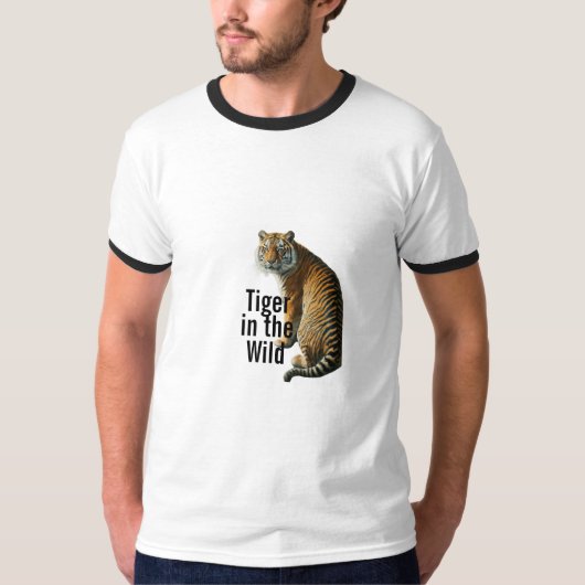 "Tiger in freier Wildbahn" T-Shirt (Vorderseite)