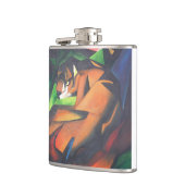 Tiger in geometrischer Art Stil Franz Marc Flachmann (Links)
