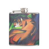Tiger in geometrischer Art Stil Franz Marc Flachmann (Vorderseite)