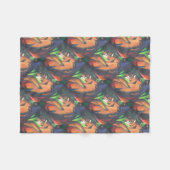 Tiger in geometrischer Art Stil Franz Marc Fleecedecke (Vorderseite (Horizontal))
