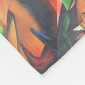 Tiger in geometrischer Art Stil Franz Marc Fleecedecke (Ecke)