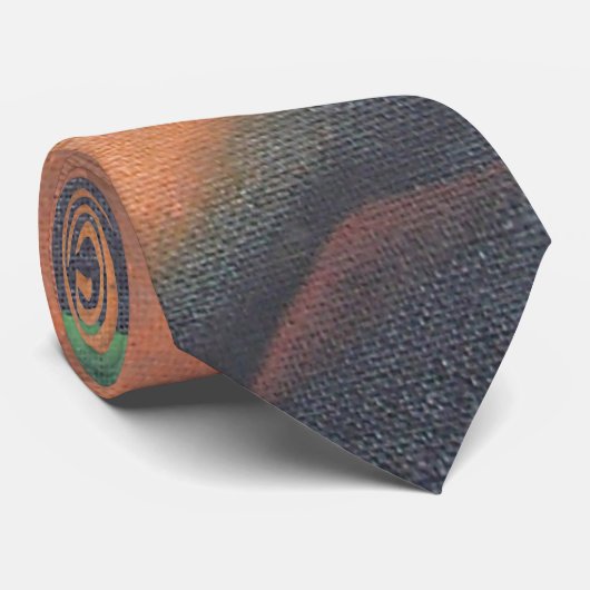 Tiger in geometrischer Art Stil Franz Marc Krawatte (Gerollt)