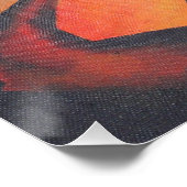 Tiger in geometrischer Art Stil Franz Marc Poster (Ecke)