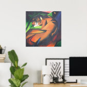 Tiger in geometrischer Art Stil Franz Marc Poster (Heimbüro)