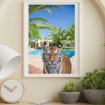 Tiger in Luxuriöse Villa Tierfotografie