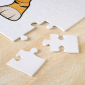 Tiger in Malerei mit Pinsel und Pinsel Puzzle (Seite)