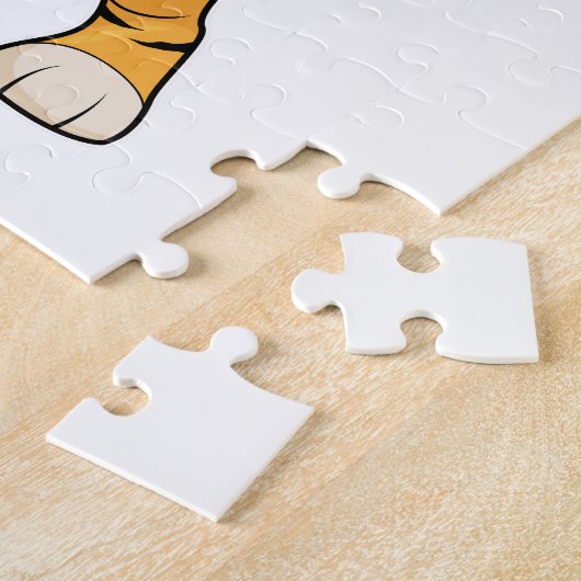 Tiger in Malerei mit Pinsel und Pinsel Puzzle (Seite)